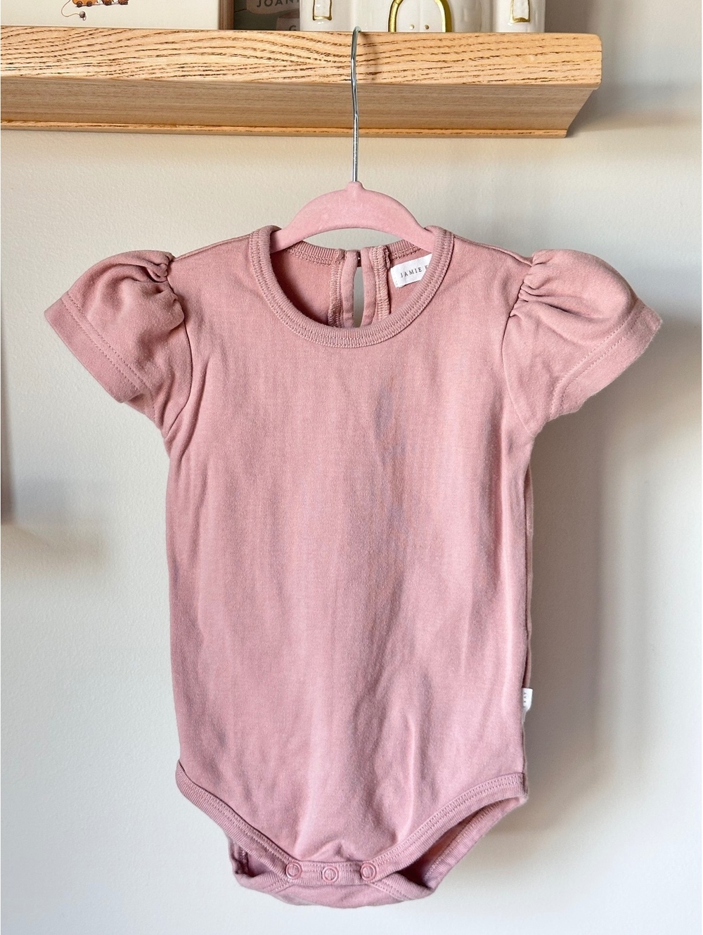 Jamie Kay Cap Sleeve Bodysuit - Powder Pink - Sz 1Y